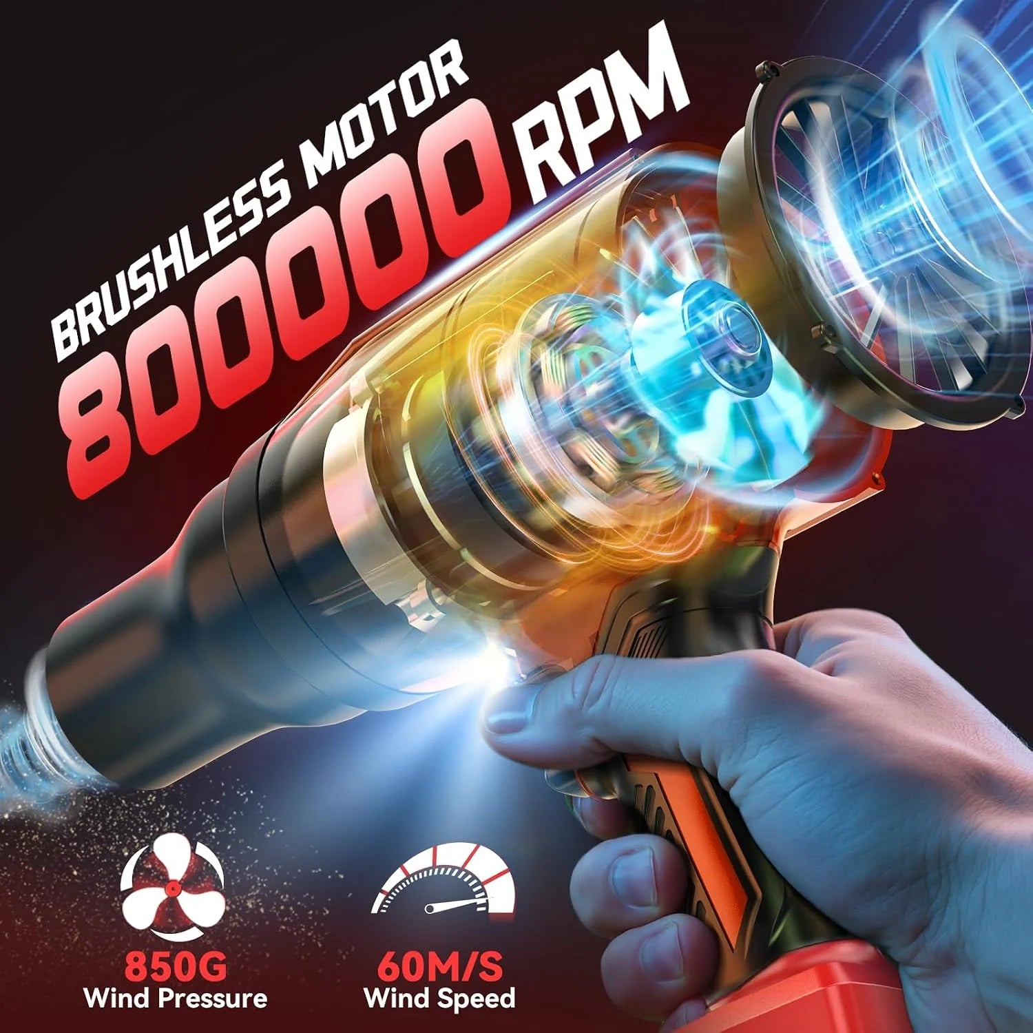 Special Leaf Blower Compatible with Milwaukee 18V: Ecarke Cordless Dust Blower - Image 3