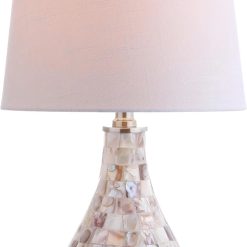 Special JONATHAN Y 20.5 Seashell Coastal Mini LED Table Lamp for Living Room Office, Bulb Included