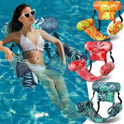 Alternative view of Special 3 Pack Inflatable Pool Floats Chairs Adult Floating Lounge Chair Adjustable Hammock Water Floating Chair