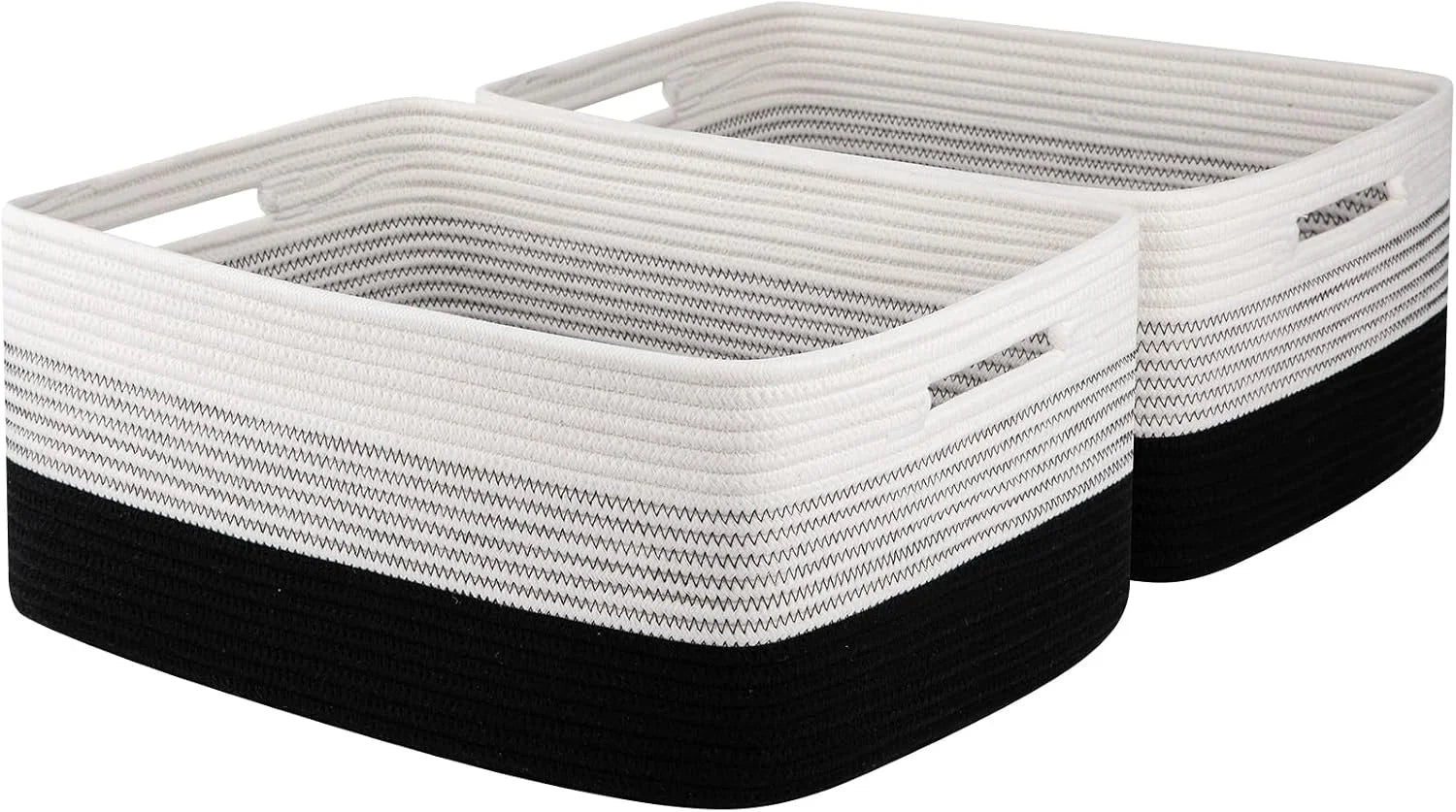 Special Large Storage Basket for Organizing, Woven Rope Basket for Shelves, Closet Organizer Bins for Clothes, Blanket - Image 3