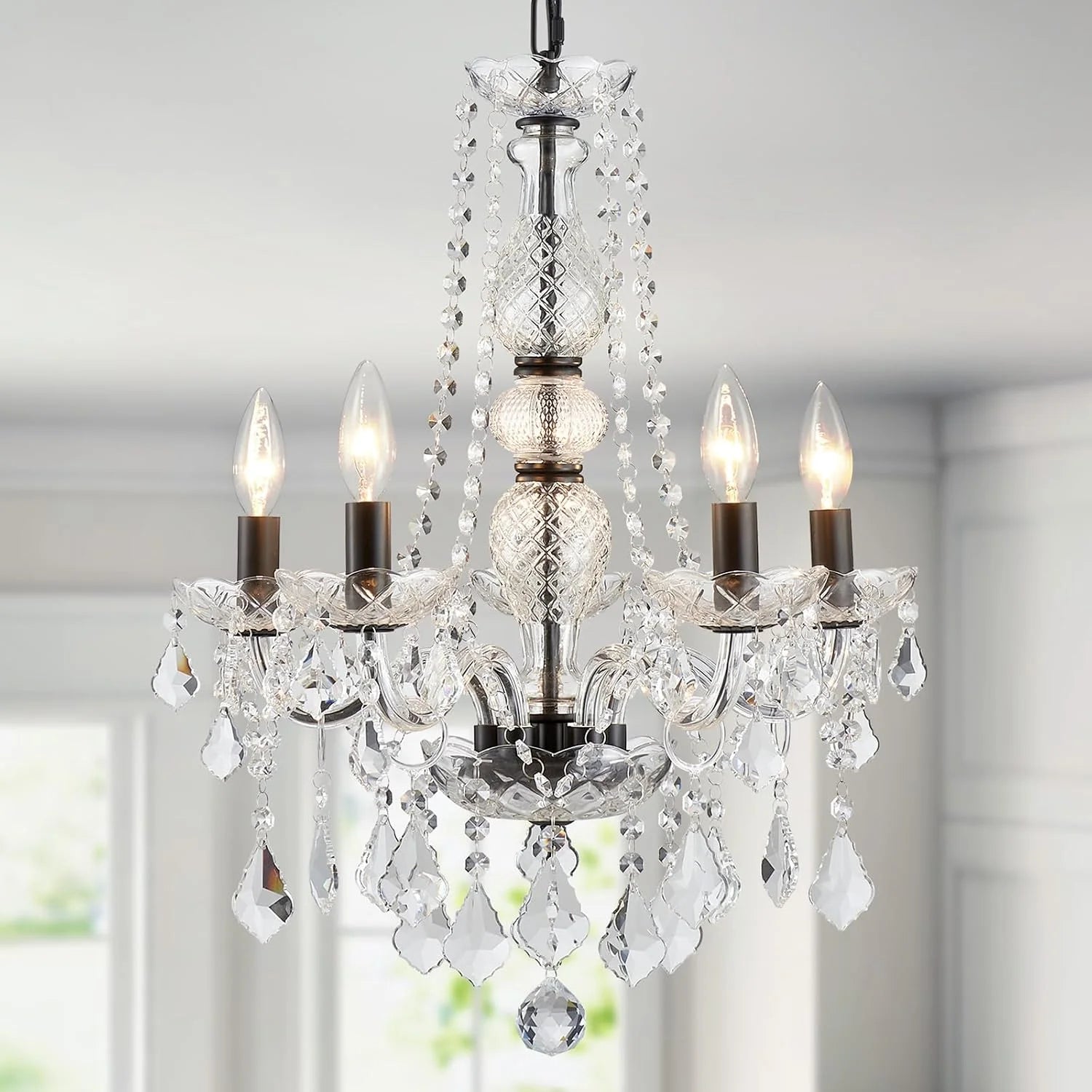 Special 5-Light Crystal Candle Chandelier Pendant Ceiling Light Modern Lighting Fixture for Bedroom Hallway Bar Kitchen - Image 20