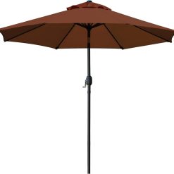 Alternative view of Special Sunnyglade 9" Patio Umbrella Outdoor Table Umbrella with 8 Ribs Tan