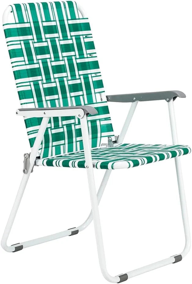 Special Patio Lawn Webbed Folding Chairs Set of 2, Outdoor Beach Portable Lawn Chair Camping Chair Beach Chair for Yard - Image 7