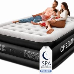 Alternative view of Special CHERIMOR Queen Air Mattress with Built-in Pump, 18 Raised Comfort, 48Hr Leak-Proof Test, Supports 800 lbs