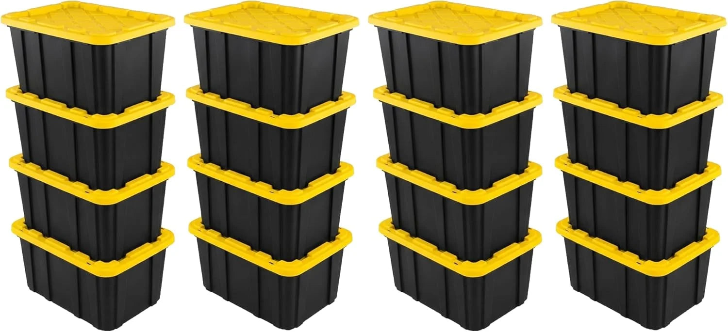Special Sterilite 4-Pack 27 Gallon Industrial Storage Tote, Heavy-Duty Plastic Bins - Image 17