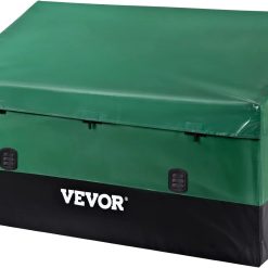 Alternative view of Special Outdoor Storage Box, 230 Gallon Waterproof PE Tarpaulin Deck Box w/Galvanized Frame, All-Weather Protection