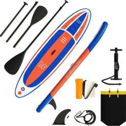 Alternative view of Special Inflatable Stand Up Paddle Board with SUP Accessories and Backpack Paddle Boards for Adults. Non-Slip Deck