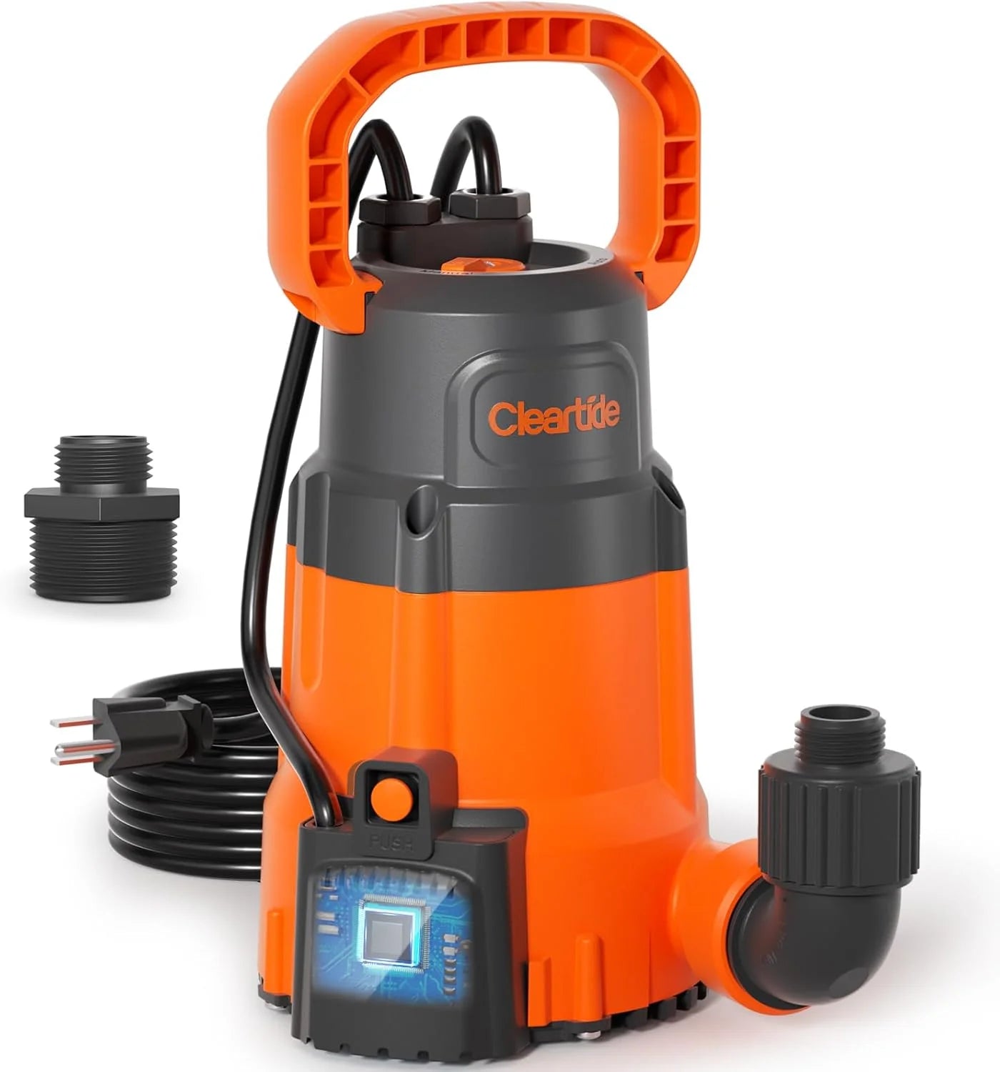 Special 1/3 HP Submersible Utility Pump, 2790 GPH High Flow, Portable Sump Pump with Auto Water Sensor - Image 2