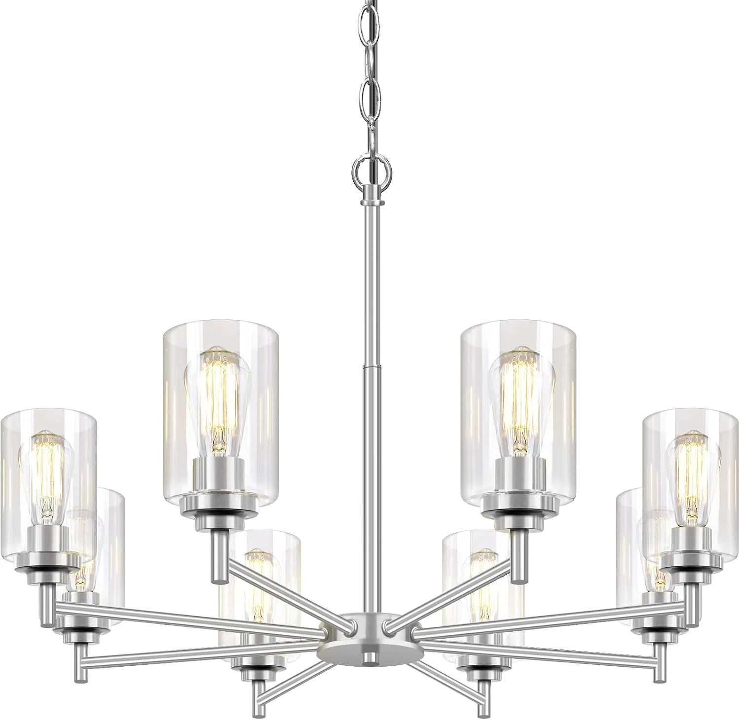 Special 33.5” Dia 8-Light Chandelier for Dining Room Kitchen Island - Image 2