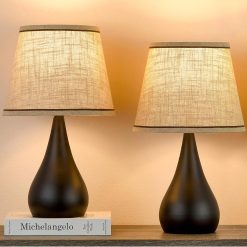 Alternative view of Special 18.1” Small Modern Touch Lamps for Nightstand Set of 2 with 3 Way Dimmable, Bulb Included