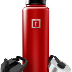 Special FLASK 40 oz Wide Mouth Water Bottle with Straw