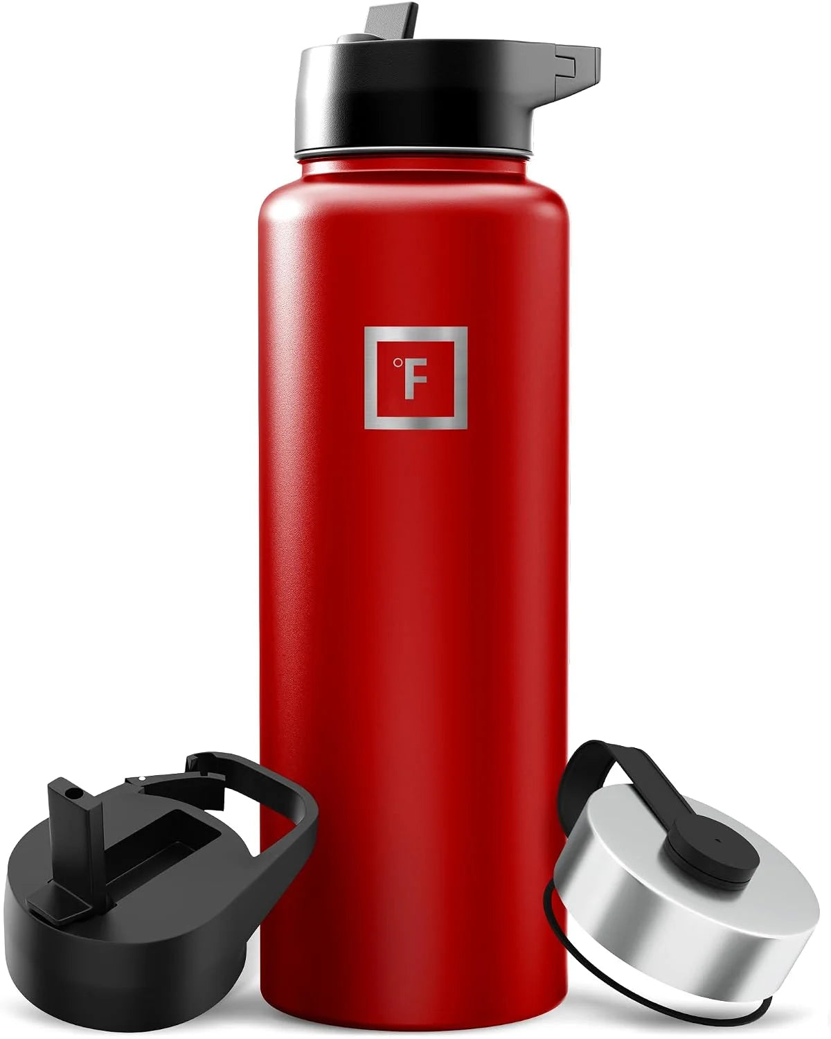 Special FLASK 40 oz Wide Mouth Water Bottle with Straw