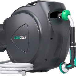 Alternative view of Special Retractable Garden Hose Reel, 5/8 in x 100 ft Automatic Wall Mount Heavy Duty Automatic Water Hose Reel with 9 Patterns