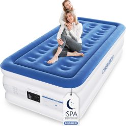 Special CHERIMOR Queen Air Mattress with Built-in Pump, 18 Raised Comfort, 48Hr Leak-Proof Test, Supports 800 lbs
