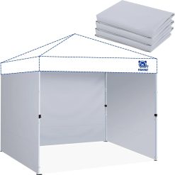 Special 10×10 Canopy Sidewalls for Canopy Frame, White (3Pcs Sidewalls Only)