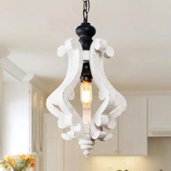 Alternative view of Special Wood Chandelier Light Fixture