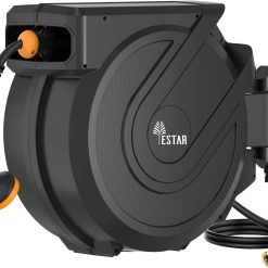 Alternative view of Special Retractable Garden Hose Reel 5/8 in x100 ft, Heavy Duty Wall Mounted Hose Reel with 10- Function Sprayer Nozzle