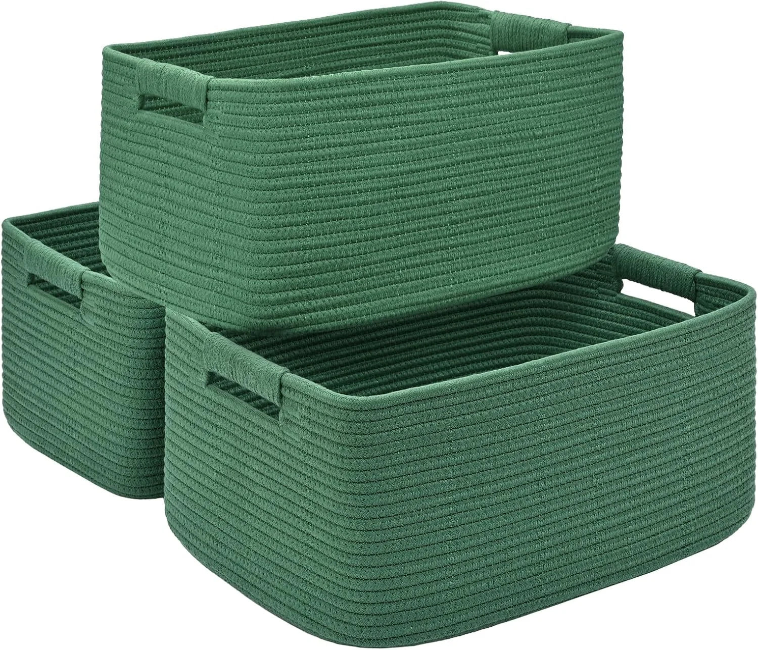Special 2 Pack Large Storage Basket for Organizing, 17.5x13x7 Woven Basket for Shelves, Closet Cube Storage Bins - Image 12