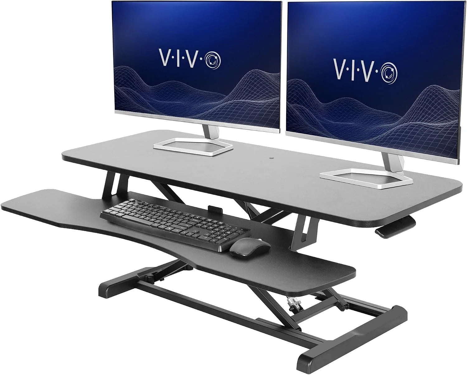 Special 32 inch Desk Converter, K Series, Height Adjustable Sit to Stand Riser, DESK-V000K - Image 33
