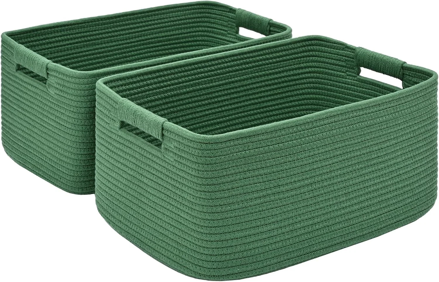 Special 2 Pack Large Storage Basket for Organizing, 17.5x13x7 Woven Basket for Shelves, Closet Cube Storage Bins - Image 11
