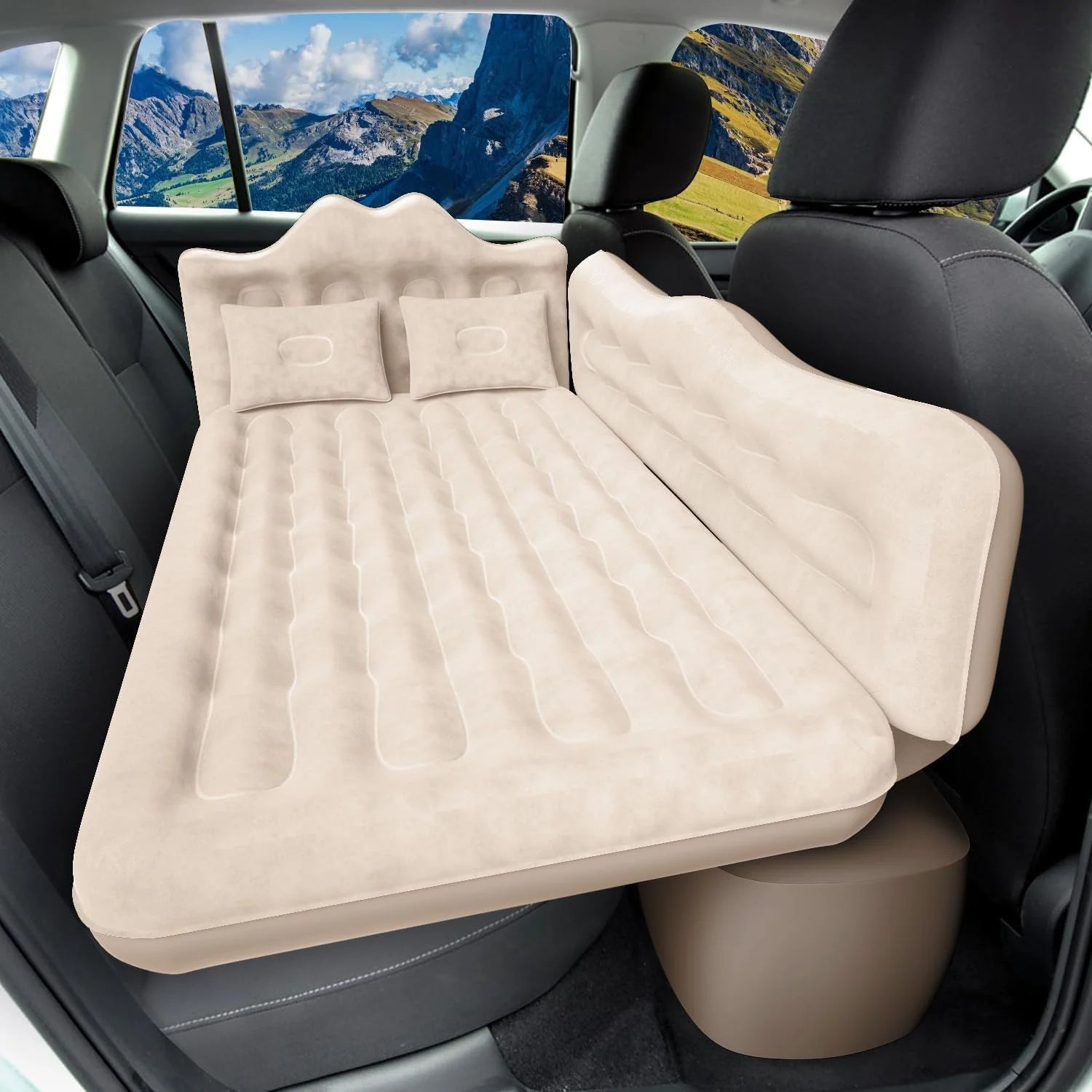 Special DikaSun Car Air Mattress, Inflatable SUV Truck Camping Mattress for Back Seat, Thickened Travel Car Bed Sleeping Pad