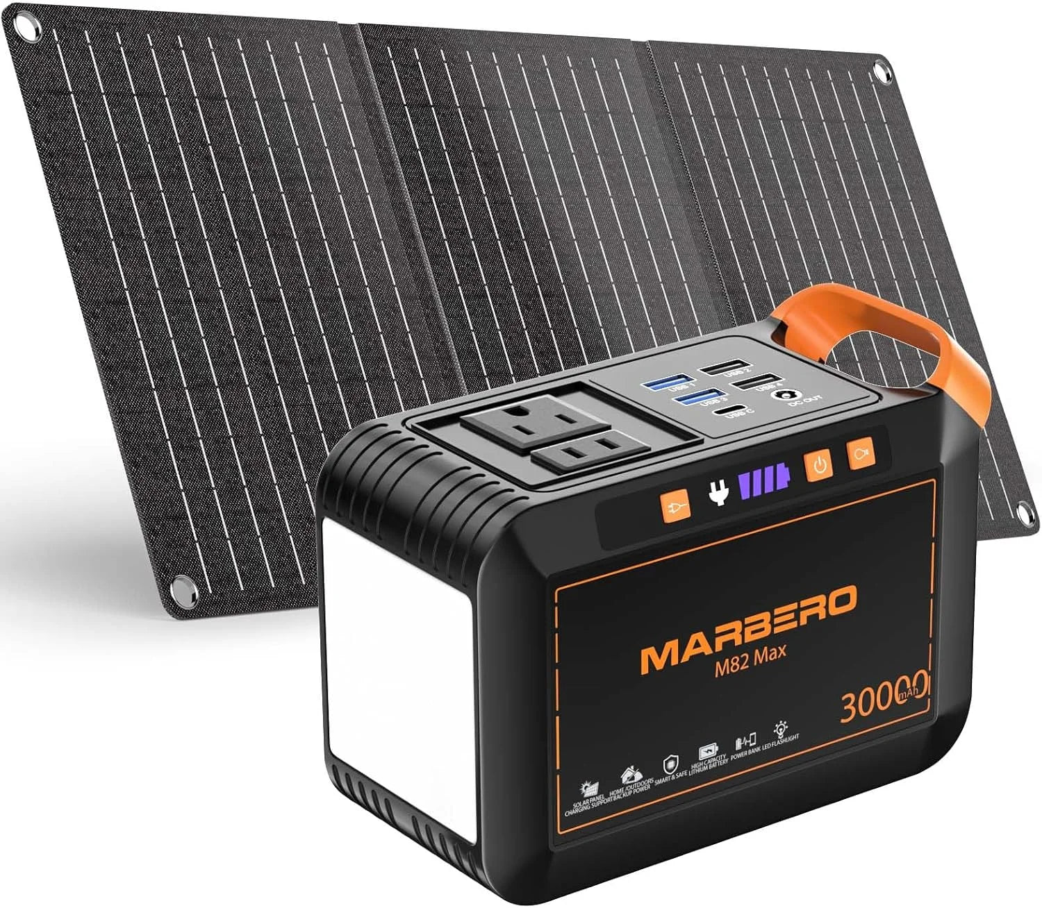 Special Portable Power Station 88Wh Camping Lithium Battery Solar Generator Fast Charging with AC Outlet 120W Peak Power