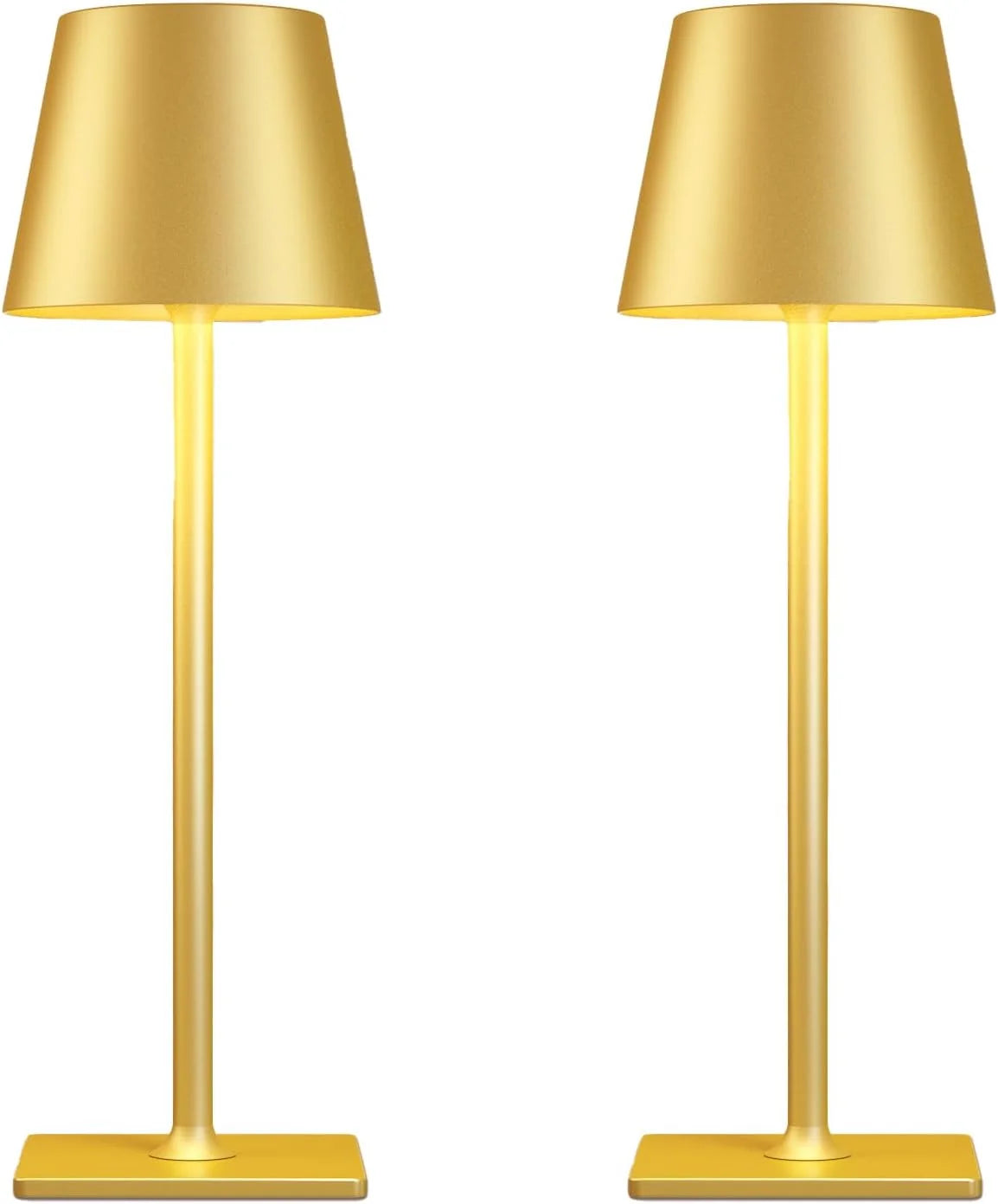 Special Yogaret 4 Pack Gold Rechargeable Led Cordless Table Lamps - Image 6