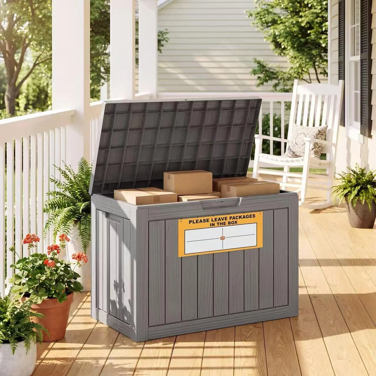 Special Outdoor Parcel Delivery Box with Lockable Lid
