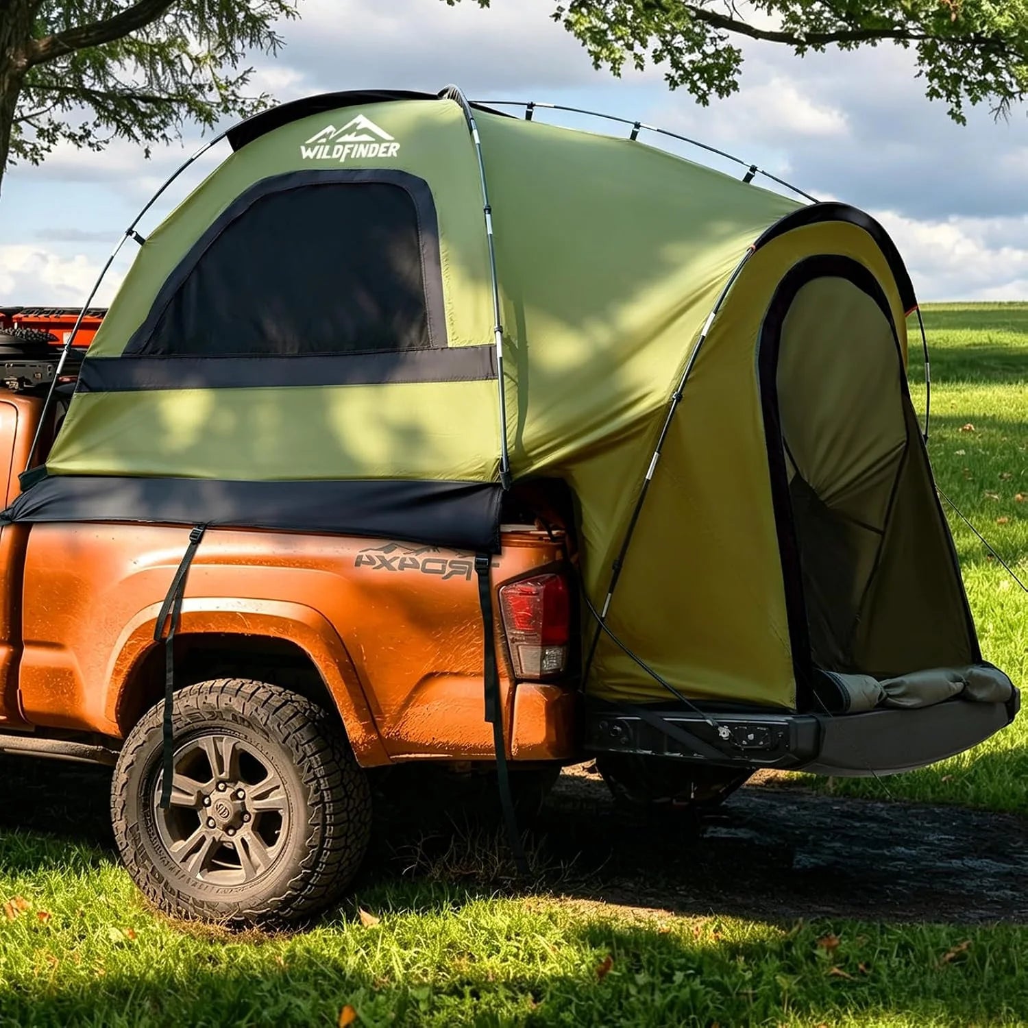 Special Truck Bed Tent, Waterproof PU3000mm Pickup Truck Tent for Camping 5.5-6.0 Ft Bed, 2-3 Person Sleeping Truck Tent - Image 4