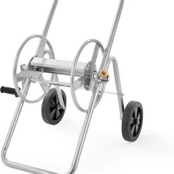 Special Hose Reel Cart, Hold Up to 250 ft of 5/8鈥欌€?Hose, Garden Water Hose Carts Mobile Tools with 4 Wheels