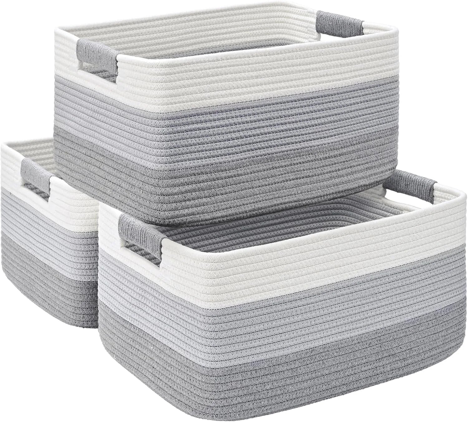 Special 2 Pack Large Storage Basket for Organizing, 17.5x13x7 Woven Basket for Shelves, Closet Cube Storage Bins - Image 10