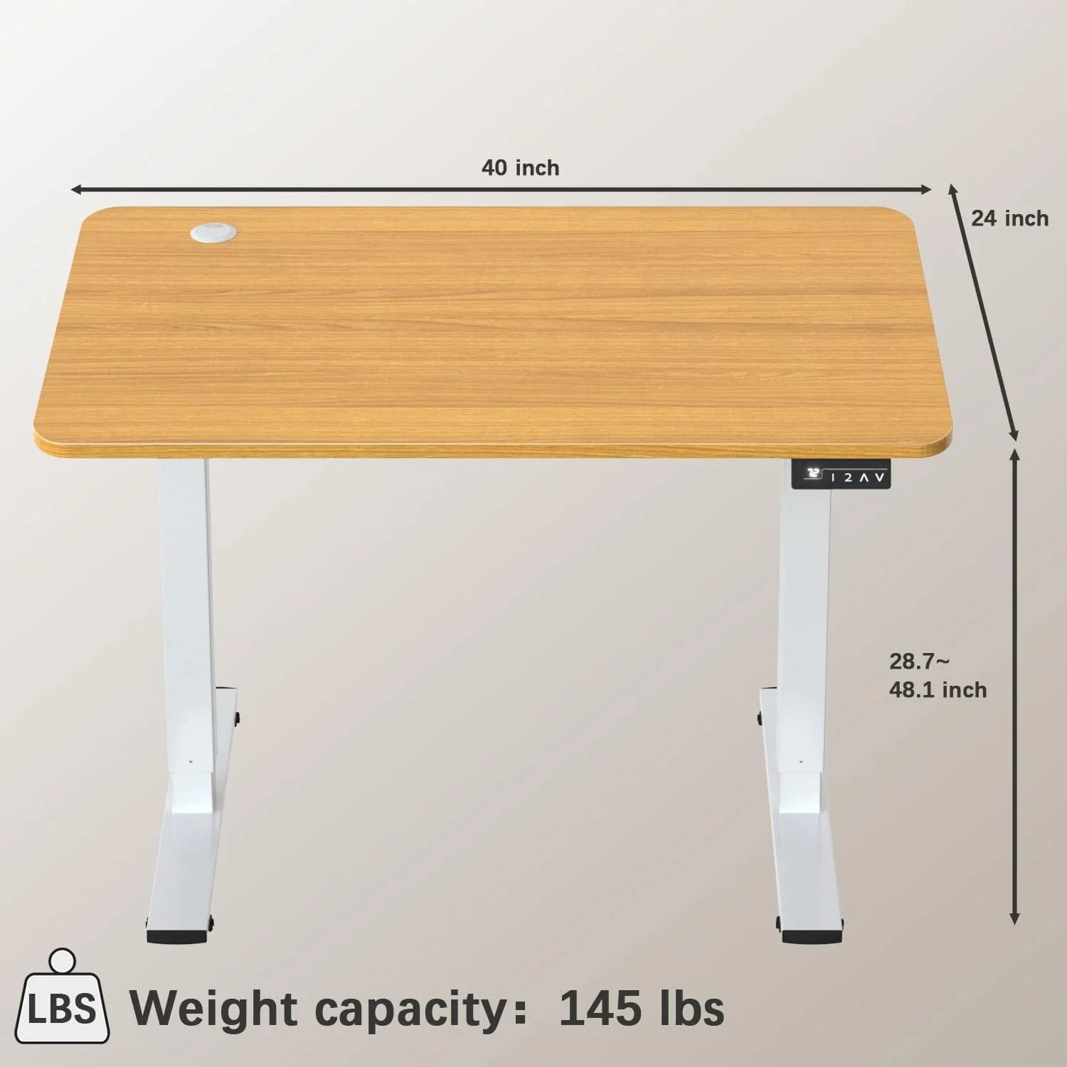 Special 55 x 24 Inches Electric Height Adjustable Standing Desk Large Sit Stand Up Desk Home Office Computer Desk Memory - Image 54