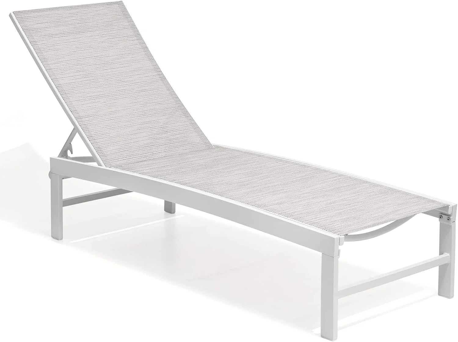 Special Products Lounge Chair Outdoor Set of 2, Metal Pool Chaise Lounge Chairs, Adjustable Five-Position Tanning - Image 10