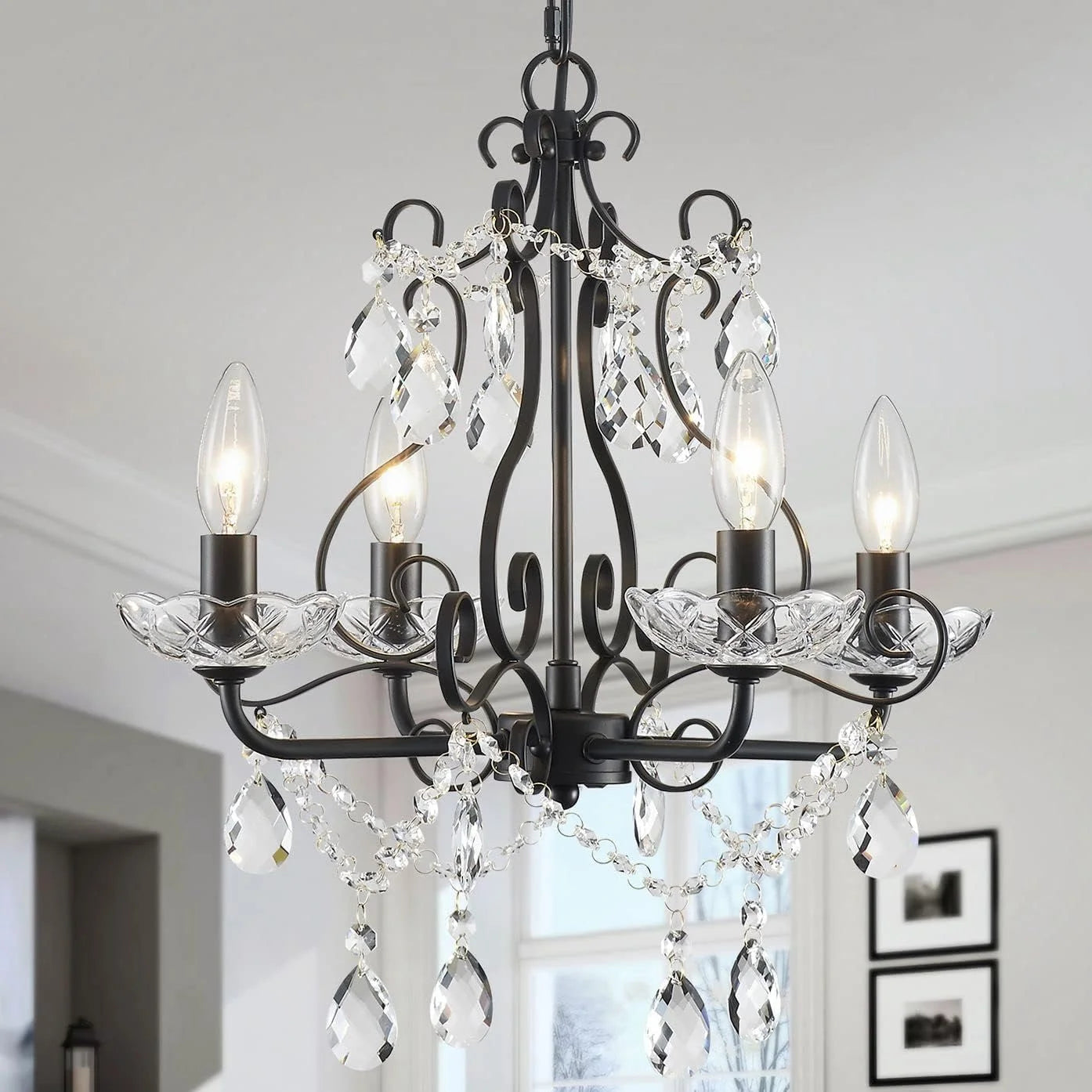 Special 5-Light Crystal Candle Chandelier Pendant Ceiling Light Modern Lighting Fixture for Bedroom Hallway Bar Kitchen - Image 22