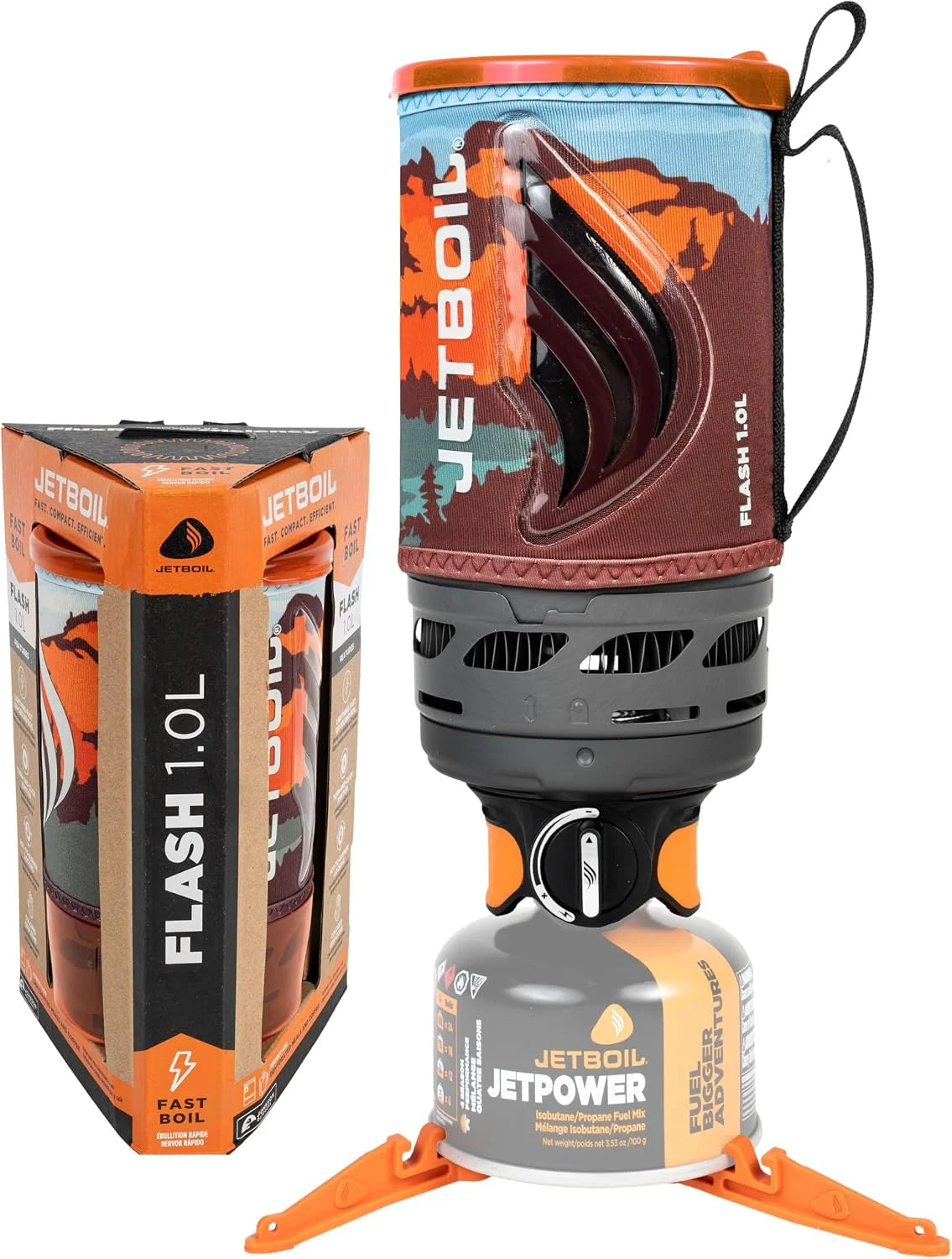 Special Jetboil Flash Portable Fast Boil Stove for Camping and Backpacking with 1-Step Auto Ignition, Propane/Isobutane Burner
