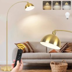 Alternative view of Special Black Arc Floor Lamp, Remote Control, Dimmable, 2700-6000K, Bulb Included, 9W LED, Modern Arch Standing lamp