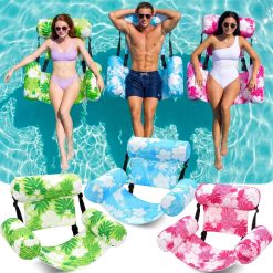 Special 3 Pack Inflatable Pool Floats Chairs Adult Floating Lounge Chair Adjustable Hammock Water Floating Chair