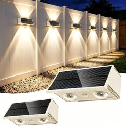 Alternative view of Special Toeuie Solar Fence Lights Outdoor, 10 Pack 100LM Fence Lights Solar Powered Waterproof, 9 Color Modes