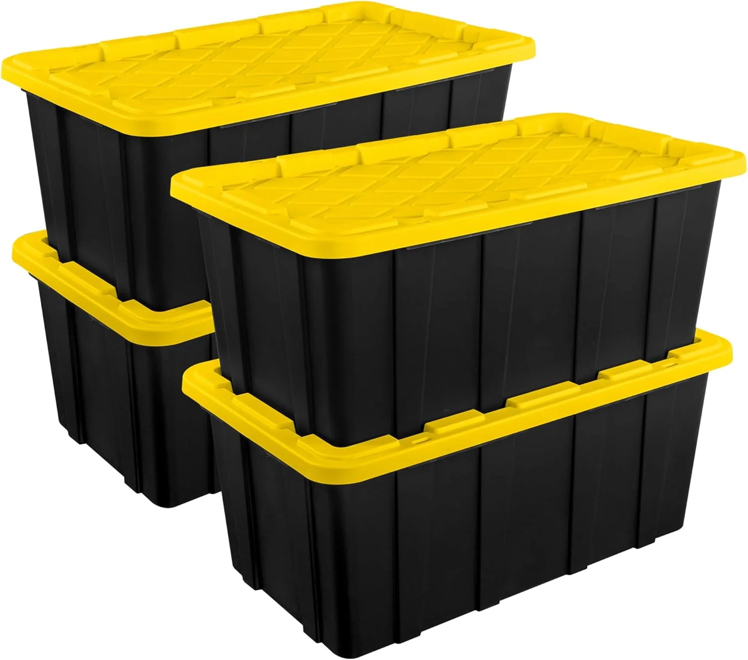 Special Sterilite 4-Pack 27 Gallon Industrial Storage Tote, Heavy-Duty Plastic Bins - Image 13