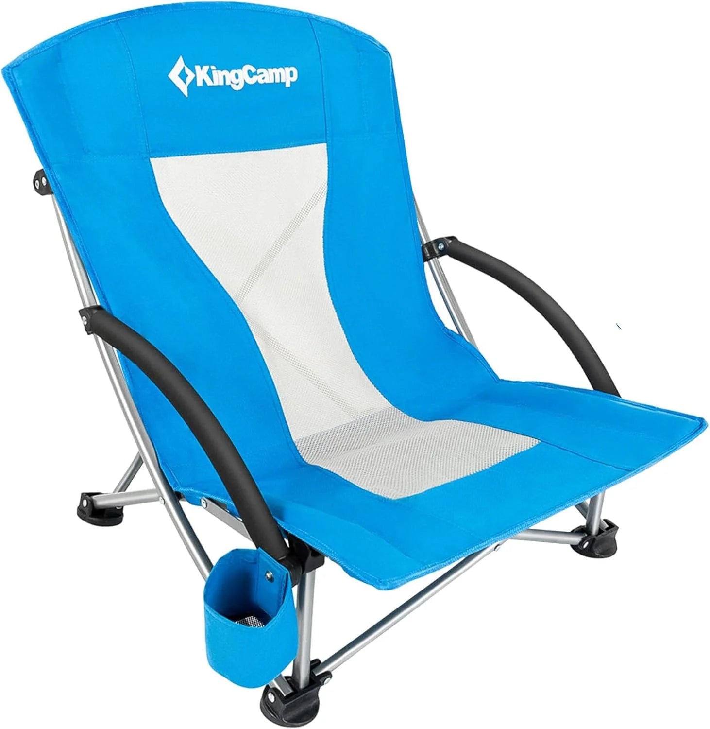 Special KingCamp Low Beach Chairs 2 Pack, Folding Portable Chair for Adults lightweight Extra Wide Ergonomic High Back Seat - Image 14