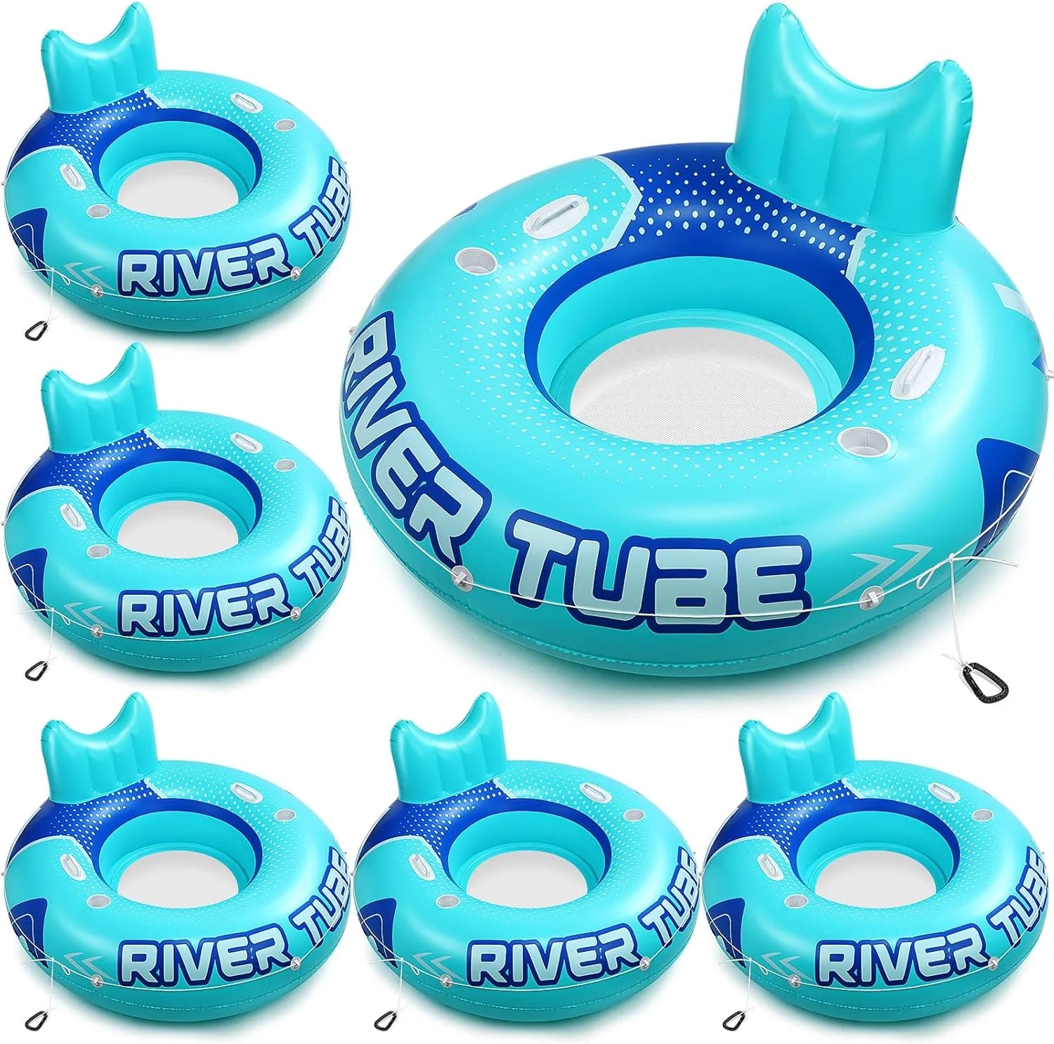 Special Glimin 2 Pcs Green Blue 53 Heavy Duty River Tube Float Inflatable Pool Floating Tube for Adult Large River Raft Water - Image 9