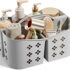 Alternative view of Special Portable Shower Caddy with Handle, Large Capacity Shower Basket Organizer, Quick-Drain Bathroom Storage Tote