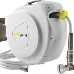 Alternative view of Special Garden Hose Reel, 5/8 in 100+6 ft, Heavy Duty Wall Mounted Water Hose Reel, 180° Swivel Bracket