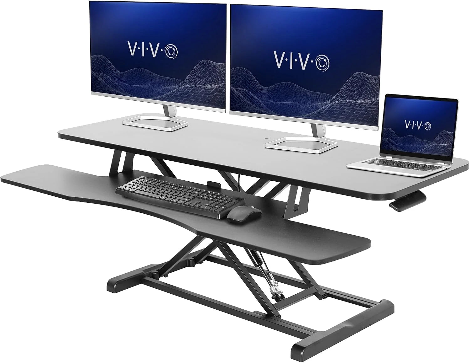 Special 32 inch Desk Converter, K Series, Height Adjustable Sit to Stand Riser, DESK-V000K - Image 15