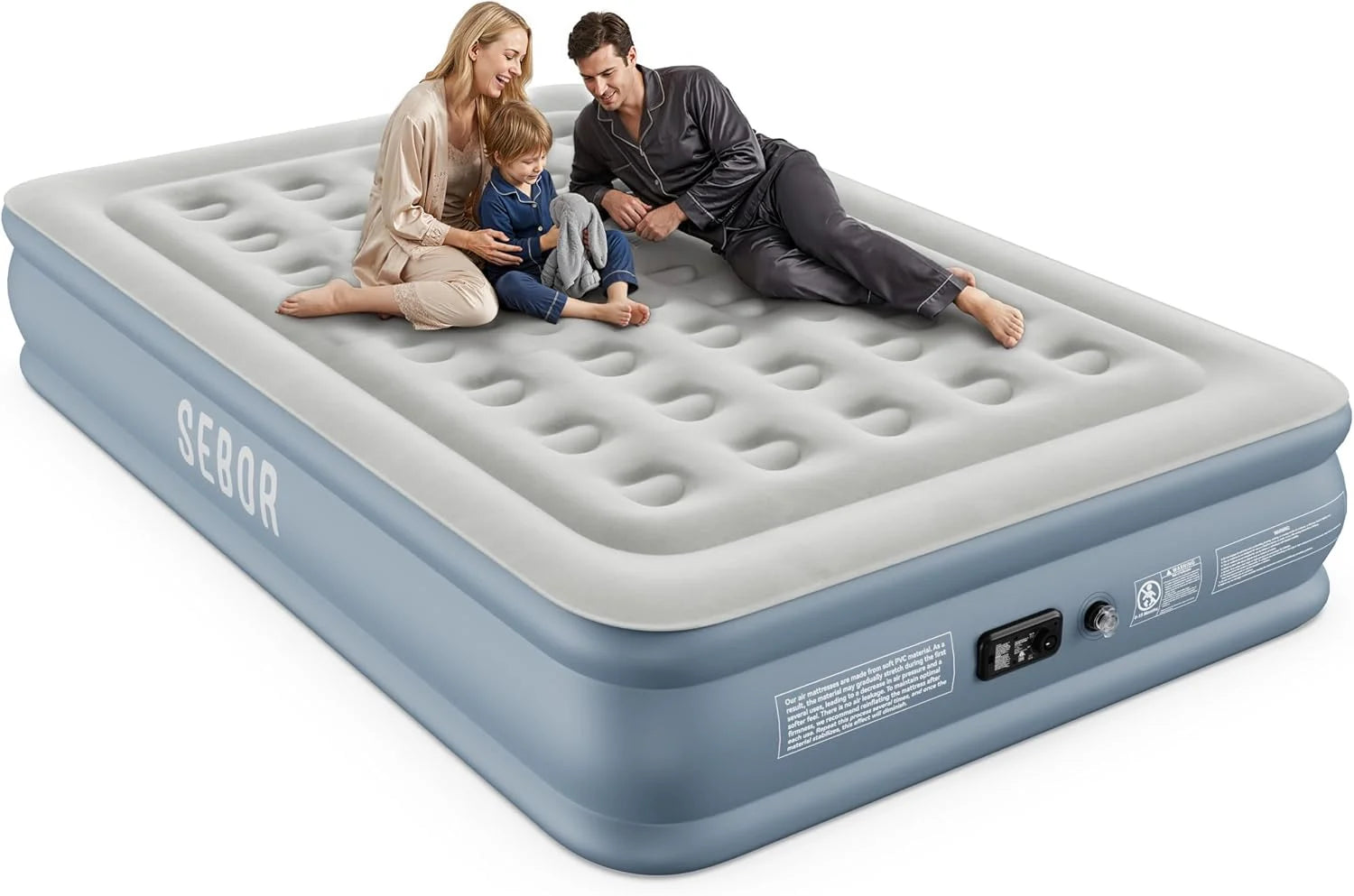 Special Air Mattress Queen with Built-in Pump 18, Comfortable Self-Inflating Blow up Mattress with High-Speed Pump - Image 4