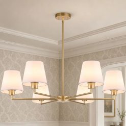 Alternative view of Special Gold Chandeliers for Dining Room, 6 Light