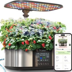 Alternative view of Special LPH-SE Hydroponics Growing System, 12 Pods Smart Herb Garden Kit Indoor, with 24W Growing LED, 5.5L Water Tank
