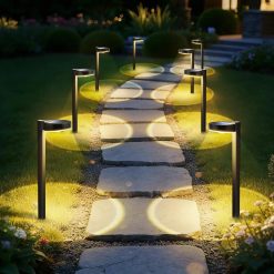 Alternative view of Special 12 Pack Solar Pathway Lights Outdoor, 3 Color Temperatures Selectable CCT, Focused Ground Spot Lens