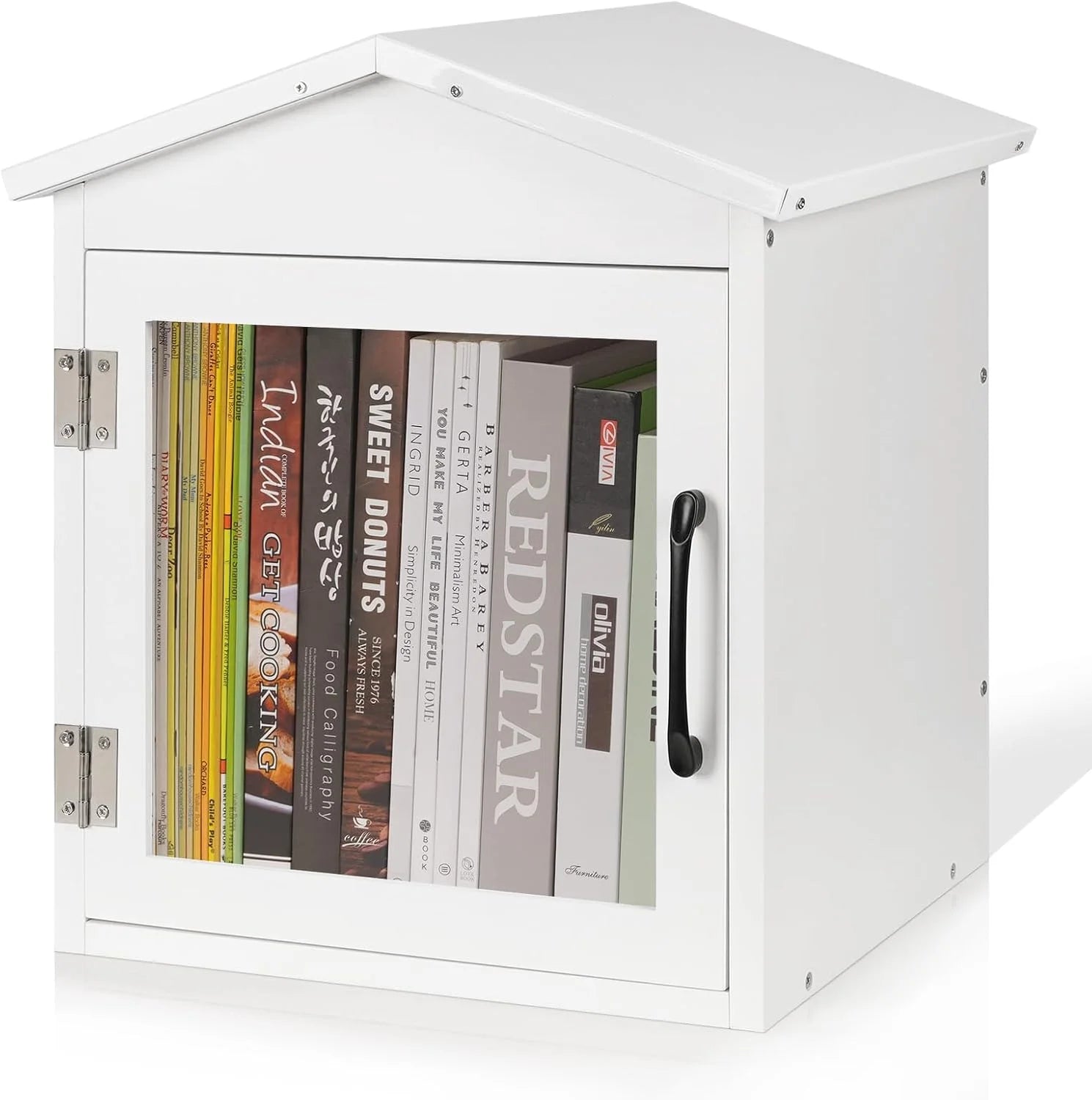 Special Exttlliy 2-Tier Outdoor Library Outdoor Book Box Storage, 20x14x21 Inch - Image 4