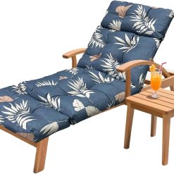 Special HCyopin Outdoor Chaise Lounge Chair Cushion 75.1 x 23.6 x 4.7in, Waterproof Replacement Cotton Patio Thickened Pool Lounge Chair Cushion